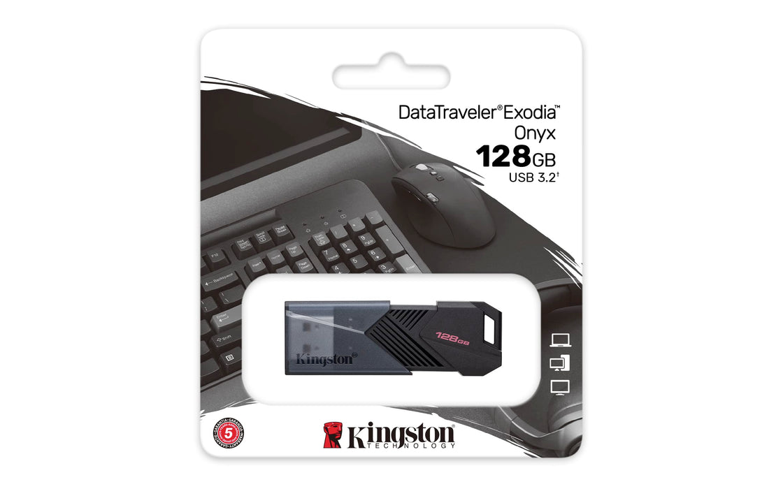 Kingston DataTraveler Onyx - USB flash drive - 256 GB - USB 3.2 Gen 1 - matte black