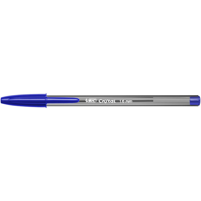 Best Value BIC Cristal Large Ball Pens Wide Point (1.6 mm) - Blue, Box of 50