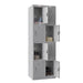 Phoenix PL Series 1 Column 2 Door Personal Locker in Grey with Electronic Locks PL1230GGE