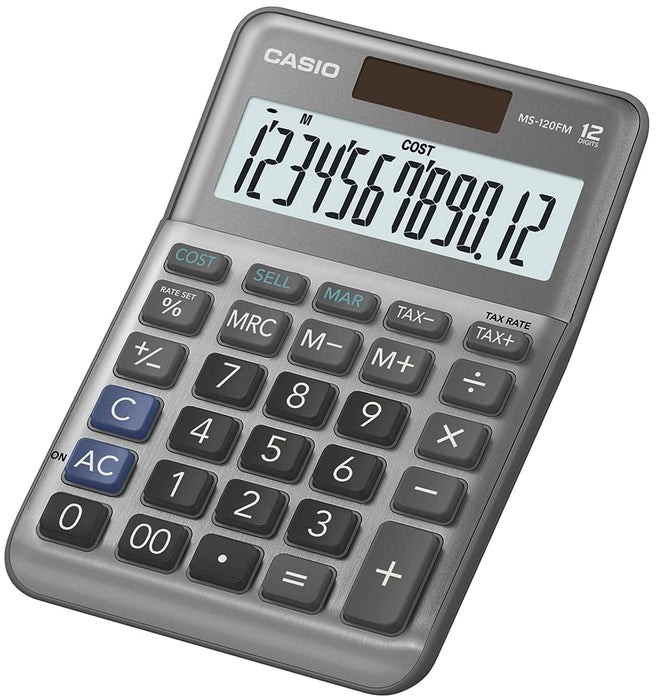Casio MS-120FM 12 Digit Desk Calculator MS-120FM-WA-UP