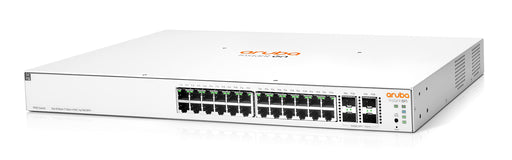 HPE Aruba Instant On 1930 24G Class4 PoE 4SFP/SFP+ 195W Switch - Switch - L3 - Managed - 24 x 10/100/1000 (PoE) + 4 x 1 Gigabit / 10 Gigabit SFP+ - rack-mountable - PoE (195 W)