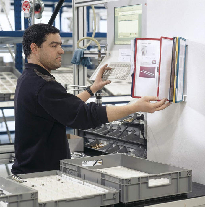 Best Value Durable Vario Wall Display Unit Polypropylene with Tabs and Brackets 10 Panels A4 Assorted Ref 5567/00