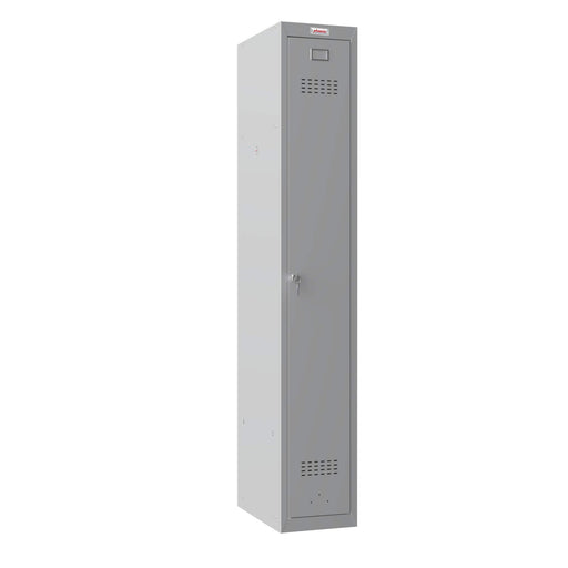 Phoenix PL Series 1 Column 1 Door Personal locker in Grey with Key Lock PL1130GGK