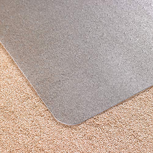 Floortex Floor Protection Mat Cleartex Antimicrobial Phalate Free Vinyl Std Pile Carpets Up To 9mm Pile Height 115x134cm Transparent FCAB1113426EV