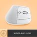 Logitech Lift Vertical Ergonomic Mouse - Vertical mouse - ergonomic - optical - 6 buttons - wireless - Bluetooth, 2.4 GHz - Logitech Logi Bolt USB receiver - off-white