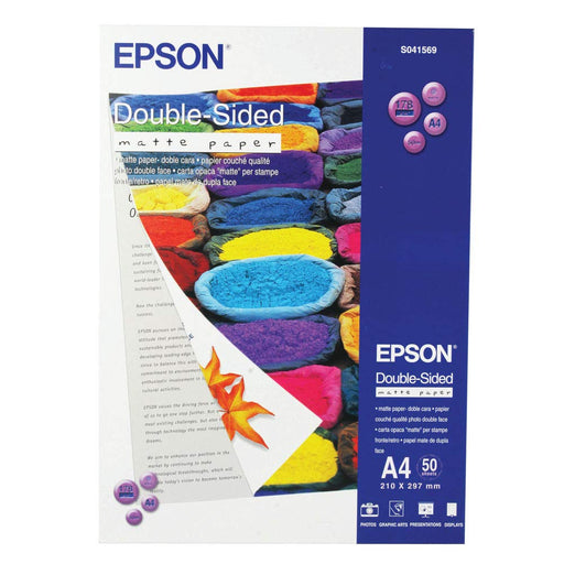 Best Value Epson Double-Sided Matte Paper - Two-sided matte paper - A4 (210 x 297 mm) - 178 g/m2 - 50 sheet(s)