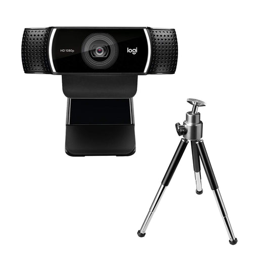 Best Value Logitech C922 Pro Stream Webcam, HD 1080p/30fps or HD 720p/60fps Hyperfast Streaming, Stereo Audio, HD light correction, Autofocus, For YouTube, Twitch, XSplit, PC/Mac/Laptop/Macbook/Tablet - Black