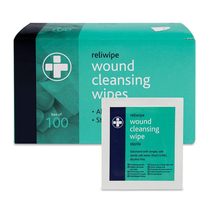 Best Value Reliance Medical Reliwipe Sterile Wound Cleansing Wipes - Pack of 100