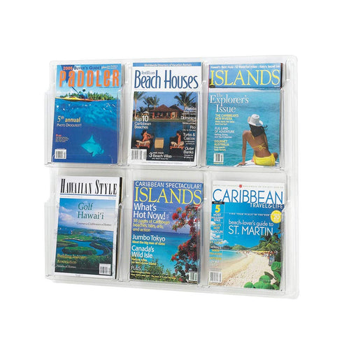 Best Value Safco Reveal 6 x A4 Pocket Display - Clear