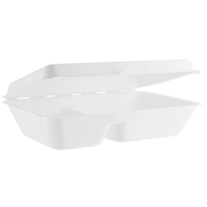 Vegware Bagasse Takeaway Box 9X6 P50