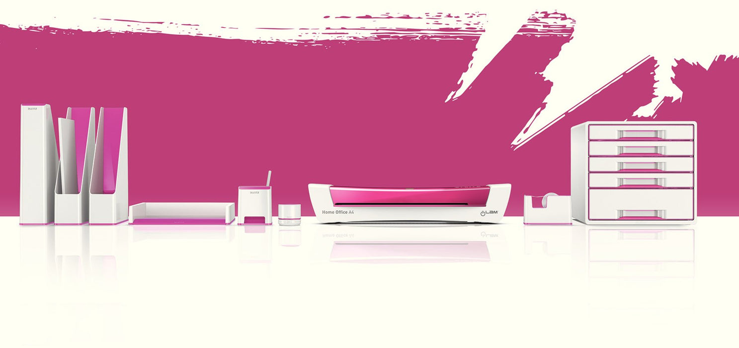 Best Value Leitz 53631023 Sound pencil case (sound amplification function, WOW) white/metallic pink