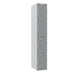 Phoenix PL Series 1 Column 4 Door Personal locker in Grey with Key Locks PL1430GGK