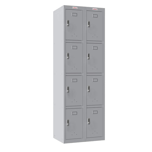 Phoenix PL Series 1 Column 2 Door Personal Locker in Grey with Electronic Locks PL1230GGE