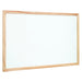 Best Value Nobo Basic Melamine Dry Wipe Whiteboard, Non-Magnetic, 900 x 600 mm, Pine Trim, White, 1905200