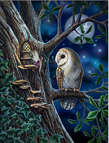 Crystal Art Owl and Fairy Tree Notebook CANJ-1