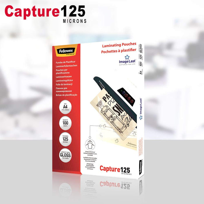 Best Value Fellowes ImageLast A4 125 Micron Laminating Pouch - (Pack of 100)