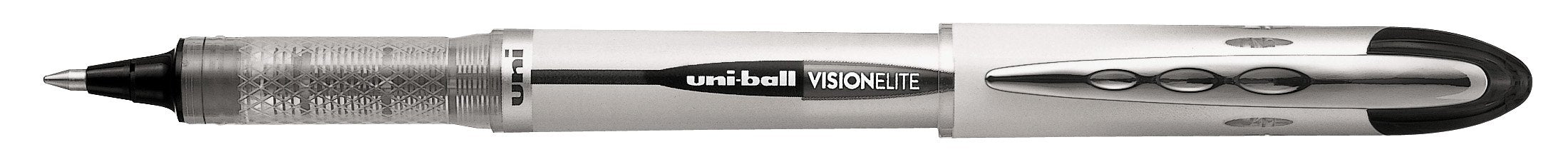 Best Value Uni-ball 707539000 UB-200 Vision Elite Rollerball Pens, 0.8mm Tip 0.6mm Line, Black Gel, 12 Pack