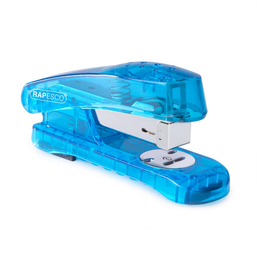 Best Value Rapesco 1393 Snapper Sea-Thru Half Strip Stapler , Blue (Transparent)