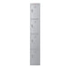 Phoenix PL Series 1 Column 4 Door Personal locker in Grey with Electronic Locks PL1430GGE