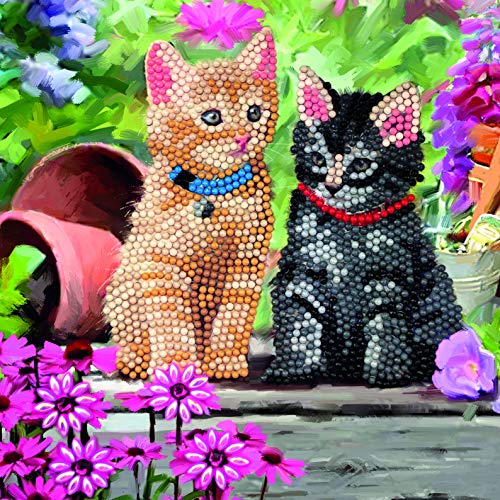 Crystal Art Cat Friends 18 x 18cm Card CCK-A53