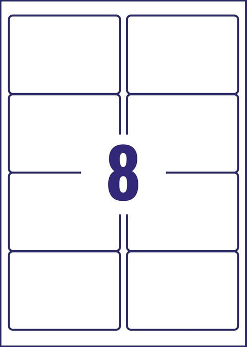 Best Value Avery Self Adhesive Parcel Shipping Labels, Inkjet Printers, 8 Labels Per A4 Sheet, 800 labels, QuickDRY (J8165)