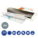 Best Value Leitz 74840000 Laminating Pouches Made of 250 Micron Thick Material (Transparent, Glossy, A4 and UDT) - Pack of 100