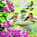 Crystal Art Birds 18 x 18cm Card CCK-A50