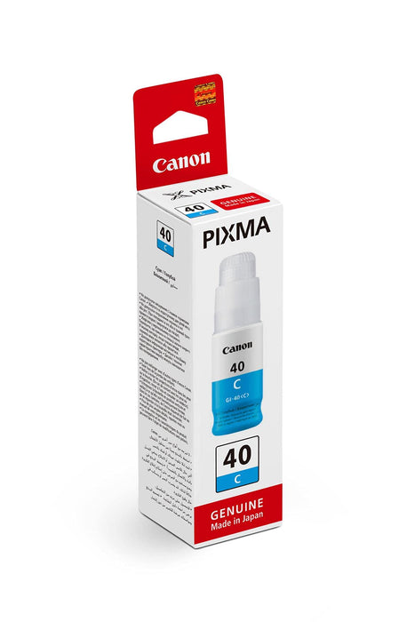 Canon GI 40 C - Cyan - original - ink refill - for PIXMA G5040, G6040, G7040, GM2040, GM4040
