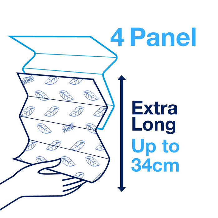 Best Value Tork 100288 Xpress soft multi-fold hand paper towels H2 / Absorbent interfolded towels compatible with Tork H2 multifold towel system / 21 x 110 sheets (34 x 21cm)