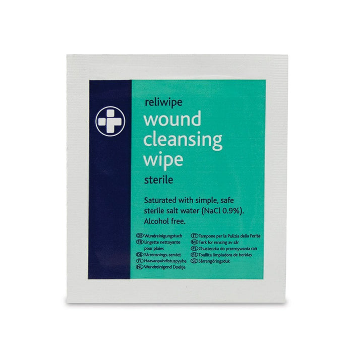 Best Value Reliance Medical Reliwipe Sterile Wound Cleansing Wipes - Pack of 100
