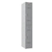 Phoenix PL Series 1 Column 2 Door Personal Locker in Grey with Key Locks PL1230GGK
