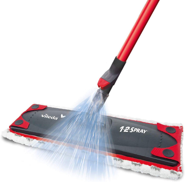 Best Value Vileda 1-2 Spray Microfibre Flat Spray Mop