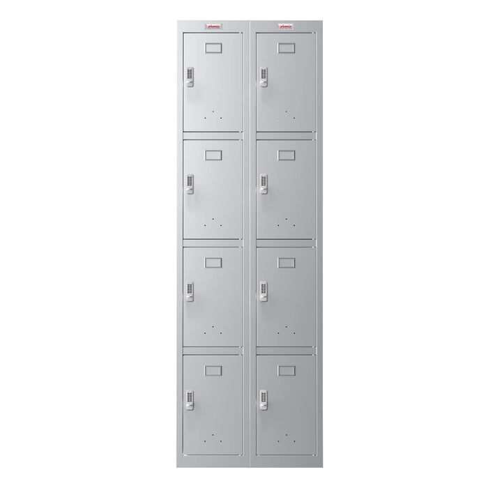 Phoenix PL Series 1 Column 2 Door Personal Locker in Grey with Electronic Locks PL1230GGE