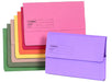 Best Value Exacompta Guildhall Document Wallets, 285 gsm, Foolscap - Assorted Colours, Pack of 50