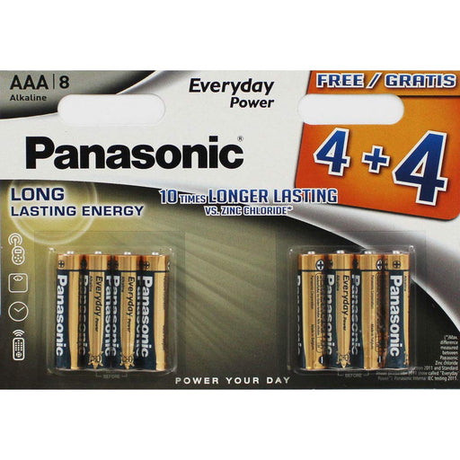 Best Value Panasonic Alkaline AAA Batteries - Pack of 8
