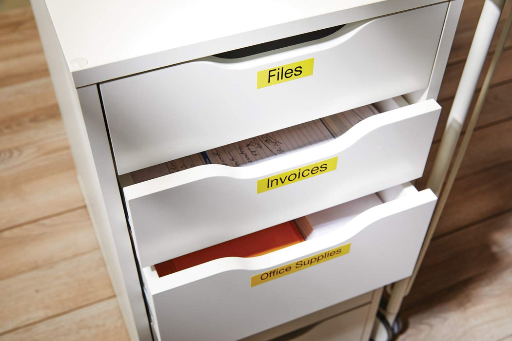 Best Value Dymo D1 Standard Labelling Tape 19mm x 7m - Black on Yellow