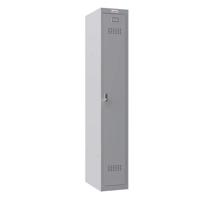 Phoenix PL Series 1 Column 1 Door Personal locker in Grey with Electronic Lock PL1130GGE