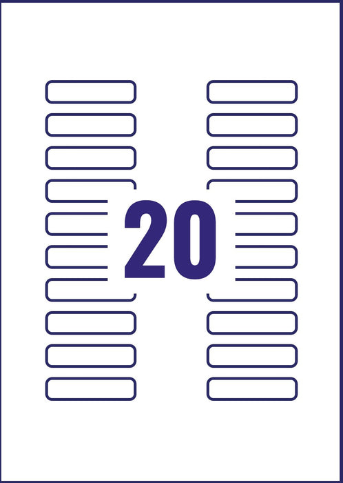 Best Value Avery Self Adhesive Clear Address Mailing Labels, Laser Printers, 20 Labels Per A4 Sheet, 500 labels, QuickPEEL (L7552)