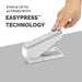 Fellowes LX860 EasyPress Half Strip Stapler 40 Sheets White 5016001