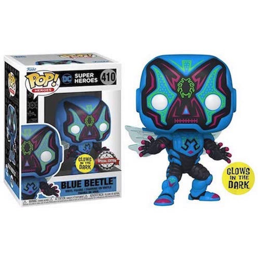 Funko POP! Heroes: DC Super Heroes - Blue Beetle (Dia De Los)(Glow in the Dark)(Spe. Ed.) - 410 //59898