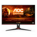 AOC Gaming 24G2SPAE/BK - G2 Series - LED monitor - gaming - 23.8" - 1920 x 1080 Full HD (1080p) @ 165 Hz - IPS - 300 cd/m² - 1000:1 - 1 ms - 2xHDMI, VGA, DisplayPort - speakers - black, red
