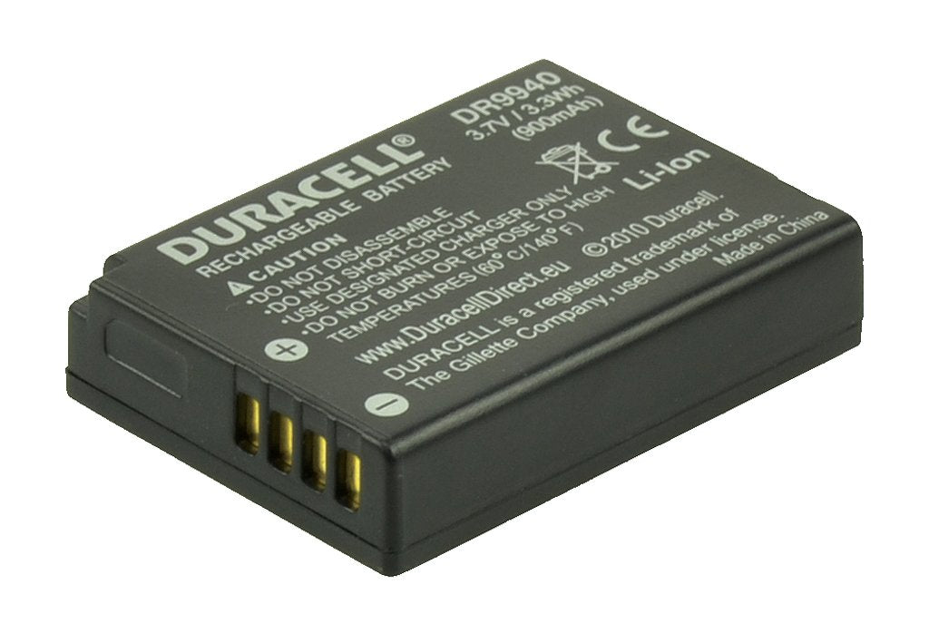 Duracell Digital Camera Battery 3.7v 850mAh 3.3Wh