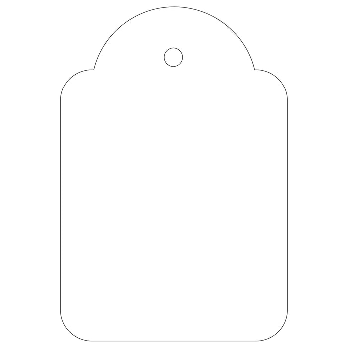 Best Value Apli 392 36 x 53 mm Value Strung Tickets - White (Pack of 500)