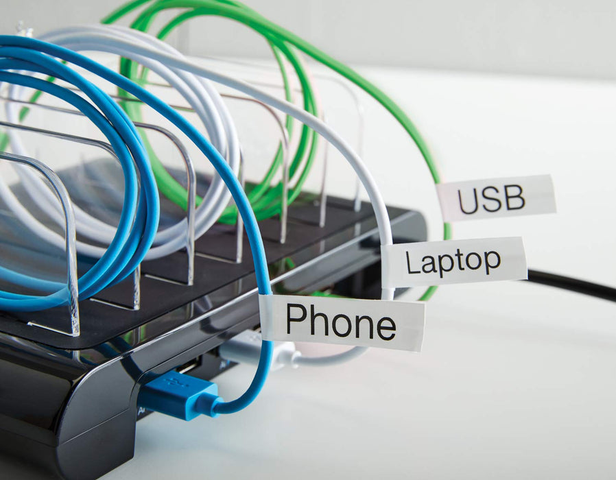 Best Value Dymo D1 Flexible Nylon High Performance Labelling Tape 12mm x 3,5m - Black on White