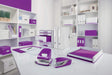 Leitz WOW Letter Tray Dual Colour White/Purple 53611062