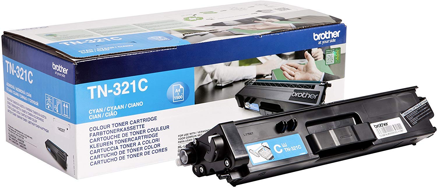 Best Value Brother TN-321C Toner Cartridge, Standard Yield, Cyan, Brother Genuine Supplies