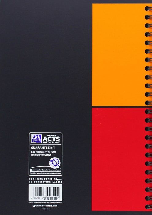 Best Value Oxford International A5 Poly Cover Address Book, Ruled with A-Z Index and Perforated Notebook, 144 Page, 1 Notebook