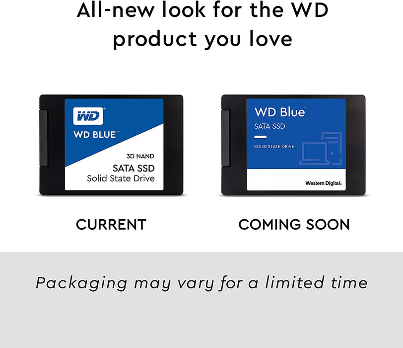 WD Blue 3D NAND Interne SSD 2,5 Zoll SATA – 2 TB, Blau – Hohe Leistung