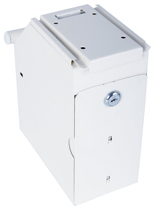 Best Value Phoenix Safe Company Phoenix SS0991KD Under Counter Note Deposit Safe with Key Locks, Metal, White, 19.5x10x22.5 cm