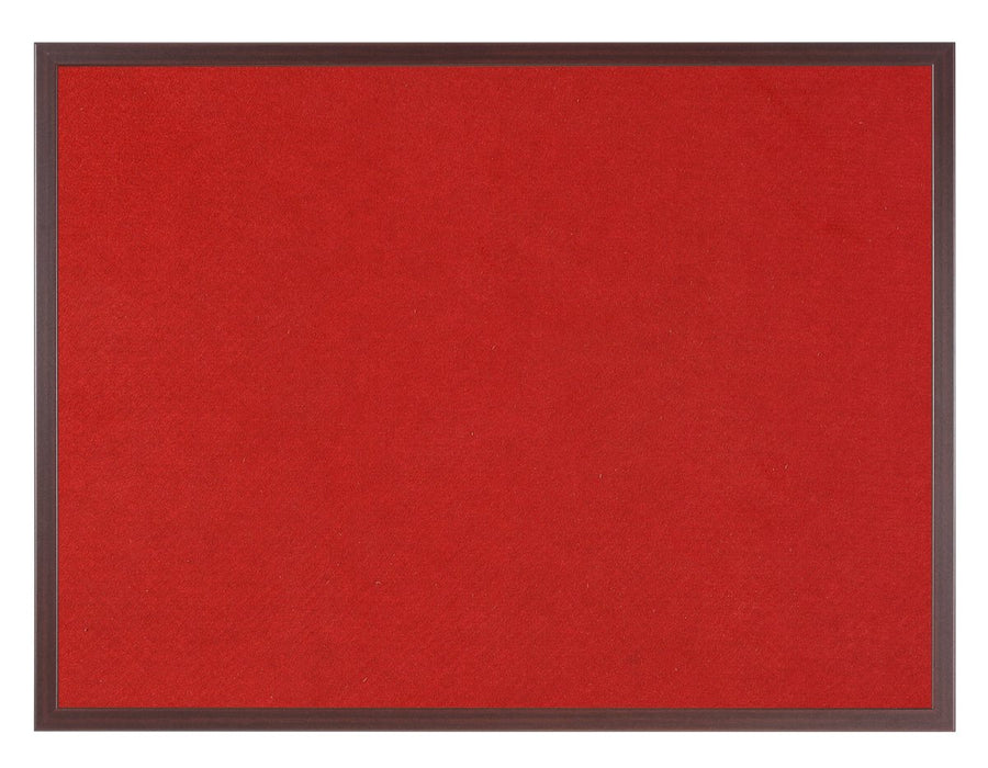 Best Value Bi-Office Earth-it Prime-Felt Board with Cherry Frame, 1200x 900mm, red